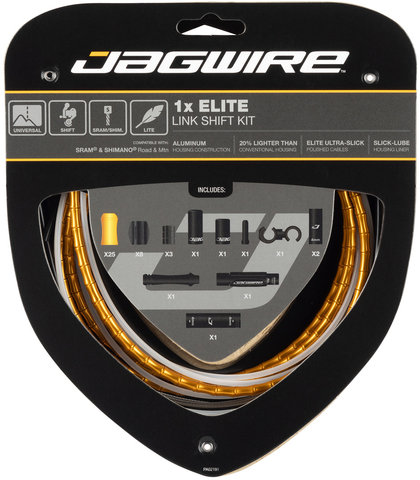 Jagwire Set de Câble de Vitesse 1X Elite Link - gold/universal