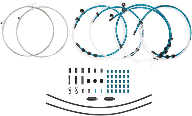 Jagwire Set de cables de cambios 2X Elite Link - blue/universal