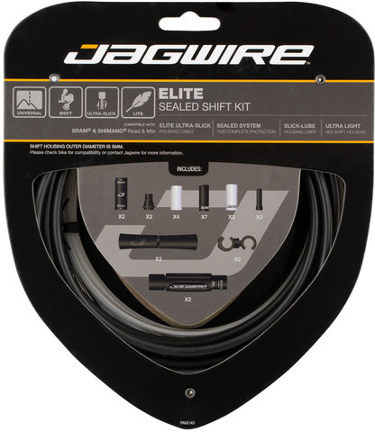 2X Elite Sealed Shifter Cable Set - stealth black/universal