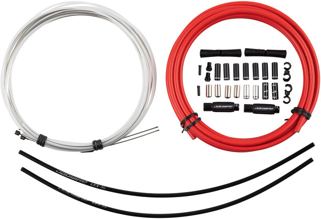 Jagwire Set de cables de cambio 2X Elite Sealed - red/universal