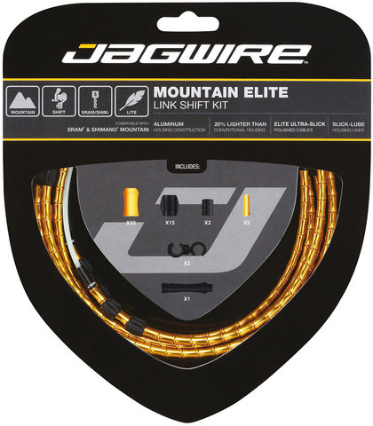 Jagwire Set de Câbles de Frein Mountain Elite Link - gold/universal