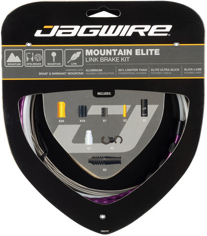 Jagwire Set de cables de frenos Mountain Elite Link - limited purple/universal