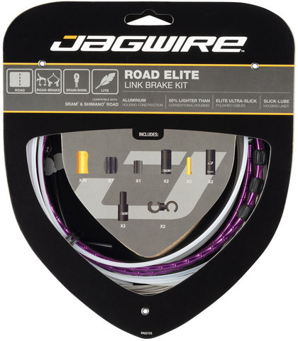 Jagwire Road Elite Link Brake Cable Set - limited purple/universal