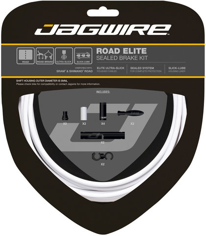 Road Elite Sealed Bremszugset - white/universal