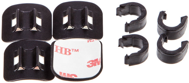 Stick-On Aluminium Cable/Hose Mount - black/universal Stick-On Aluminium Cable/Hose Mount - black/universal