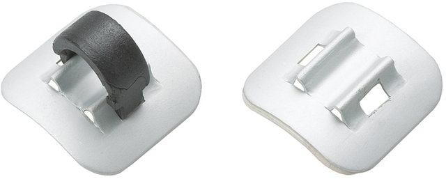 Fixation de Câble/Conduite Stick-On en Aluminium - silver/universal