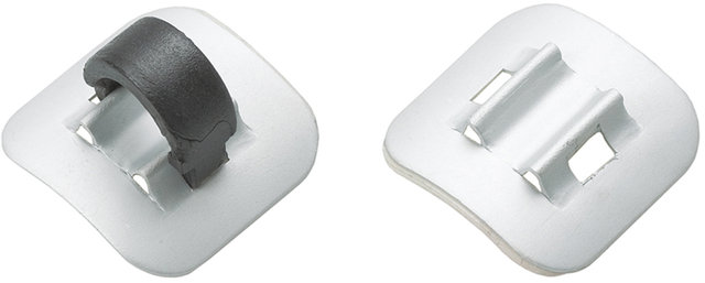 Stick-On Aluminium Cable/Hose Mount - silver/universal Stick-On Aluminium Cable/Hose Mount - silver/universal