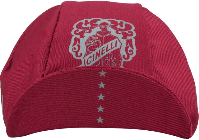 Cinelli Crest Cycling Cap - burgundy/unisize