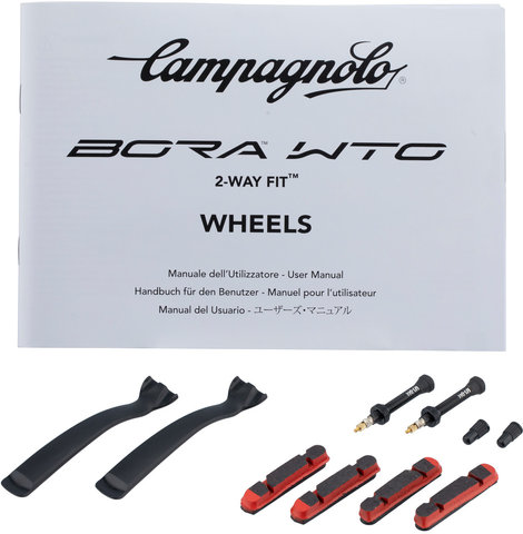 Campagnolo Set de Roues Bora WTO 60 Road 28" - carbon-black/Set de 28" (avant 9x100 + arrière 10x130) Campa