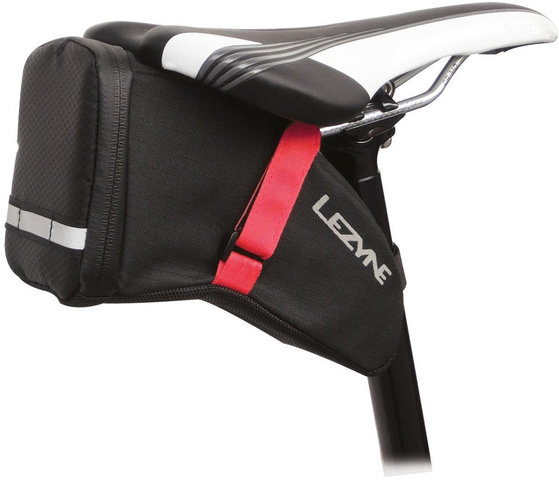 Lezyne Aero Caddy Saddle Bag - black-red/1.1 litres