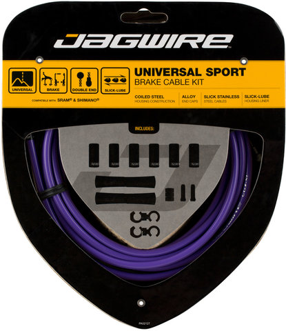 Jagwire Universal Sport Brake Cable Set - purple/universal