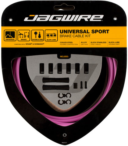 Jagwire Universal Sport Bremszugset - pink/universal