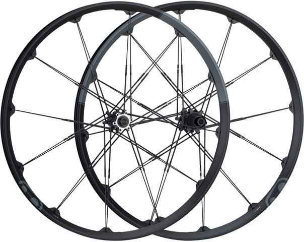 crankbrothers Iodine 2 Disc 6-bolt 29" Boost Wheelset - grey-black/29" set (front 15x110 Boost + rear 12x148 Boost) Shimano