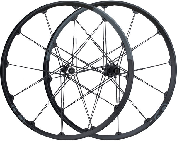 crankbrothers Set de Roues Iodine 2 Disque 6 trous 29" Boost - grey-black/Set de 29" (avant 15x110 Boost + arrière 12x148 Boost) Shimano