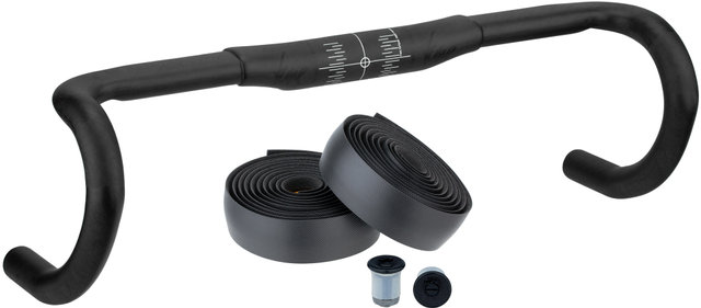Kit de Guidon Route Carbone - noir-noir/42 cm