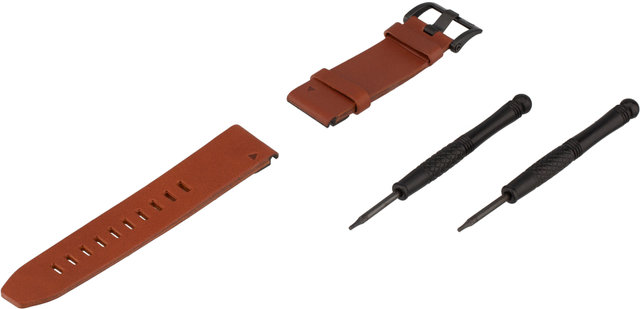 QuickFit Watch Strap for fenix 5 - brown/leather