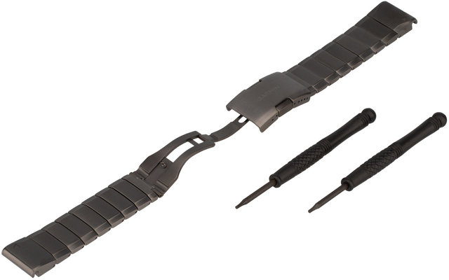 QuickFit Watch Strap for fenix 5 - slate grey/stainless steel