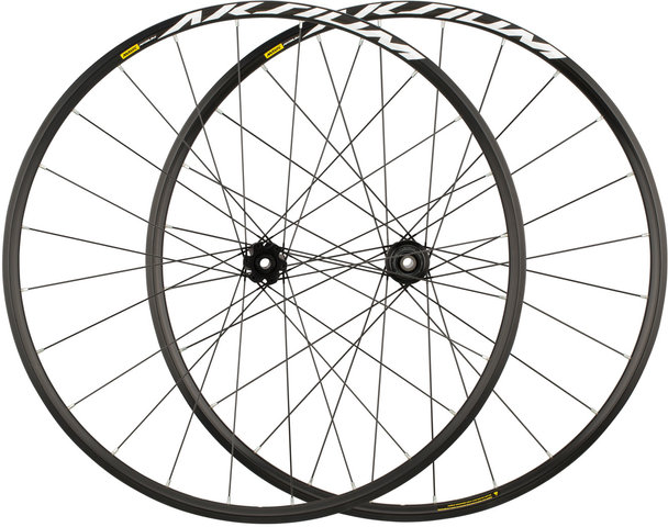 Mavic Juego de ruedas Aksium Disc 6 agujeros - negro/28" set (RD 12x100 + RT 12x142) Shimano