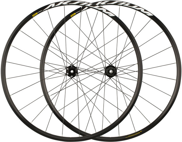 Mavic Aksium Disc Center Lock Laufradsatz - schwarz/28" Satz (VR 12x100 + HR 12x142) Shimano