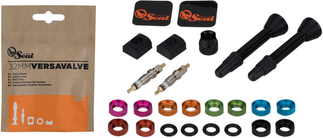 Orange Seal Versavalve Tubeless Valve Set - black/Presta 32 mm