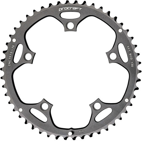 Procraft 10-speed, 5-arm, 130 mm BCD Chainring - black/50 tooth