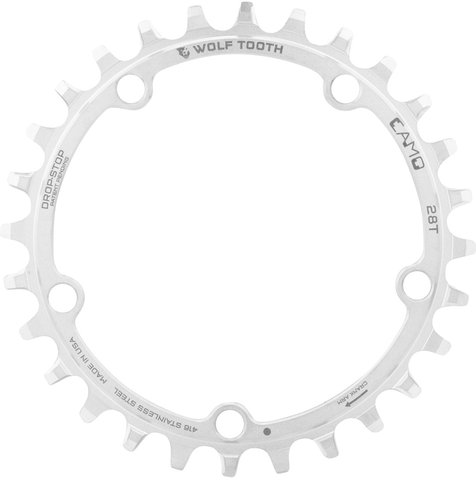 CAMO Stainless Steel Round Chainring - silver/28 tooth