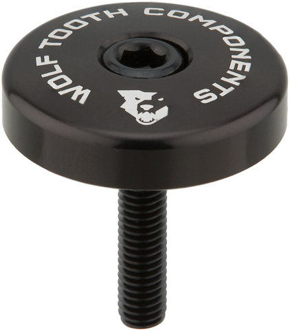 Capuchon de Direction Ultralight Stem Cap avec Entretoise Intégrée - black/5 mm