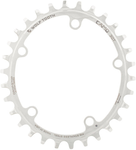 CAMO Stainless Steel Elliptical Chainring - silver/30 tooth