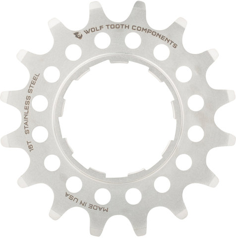 Wolf Tooth Components Stainless Steel Singlespeed Sprocket - silver/16 tooth