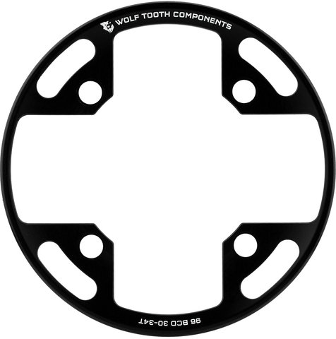 96 BCD Bash Ring Kettenschutzring für Shimano Compact Triple - black/30-34 Zähne