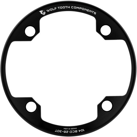 Wolf Tooth Components 104 BCD Bash Ring Kettenschutzring - black/26-30 Zähne
