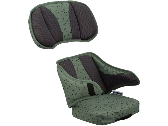 Apoyo de asiento para remolques para niños - jungle green-black/universal