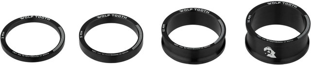 Wolf Tooth Components Precision Headset Steuersatz Spacer Kit - black/1 1/8"