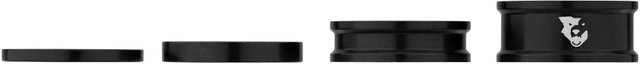 Wolf Tooth Components Set d'Entretoises pour Direction Precision Headset - black/1 1/8"