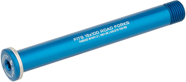 Wolf Tooth Components 15 mm Road Thru-Axle - blue/15 x 100 mm