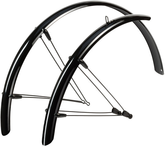 Set de guardabarros Rainline Glossy - negro/41 mm / 28"