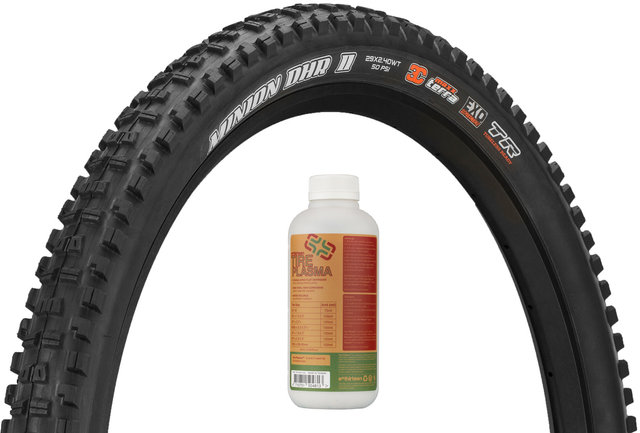 Maxxis Pneu Souple Minion DHR II 3C MaxxTerra EXO WT TR 29" +E13 Tire Plasma - noir/29x2,4