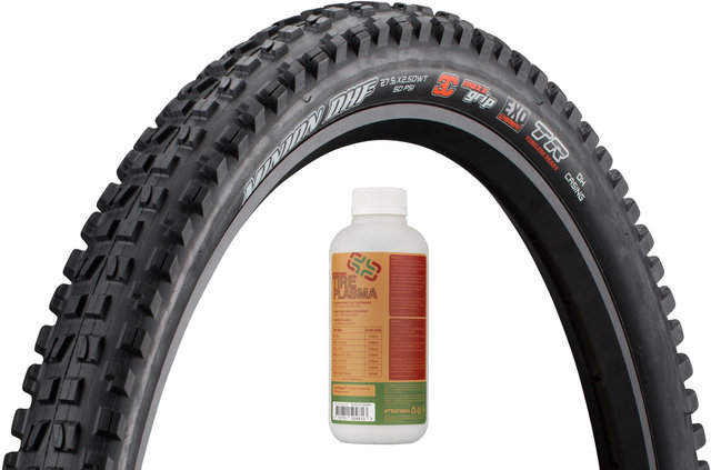 Minion DHF 3C MaxxGrip EXO WT TR 27,5" Faltreifen + E13 Tire Plasma - schwarz/27,5x2,5
