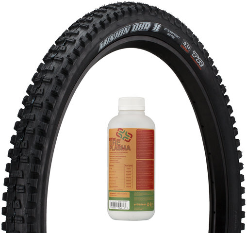 Minion DHR II Dual EXO WT TR 27.5" Folding Tyre + E13 Tire Plasma - black/27.5x2.4