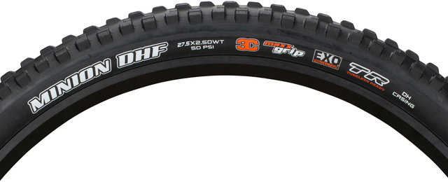 Maxxis Cubierta plegable Minion DHF 3C MaxxGrip EXO WT TR 27,5" - negro/27,5x2,5