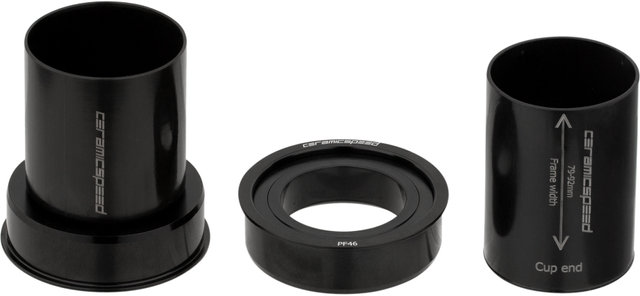 CeramicSpeed BB386EVO SRAM DUB Coated Bottom Bracket, 46 x 86.5 mm - black/BB386EVO