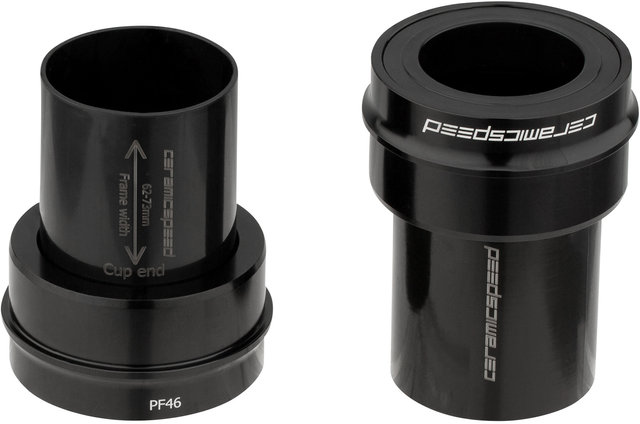 CeramicSpeed Boîtier de Pédalier PF30 SRAM DUB Road 46 x 68 mm - black/PF30