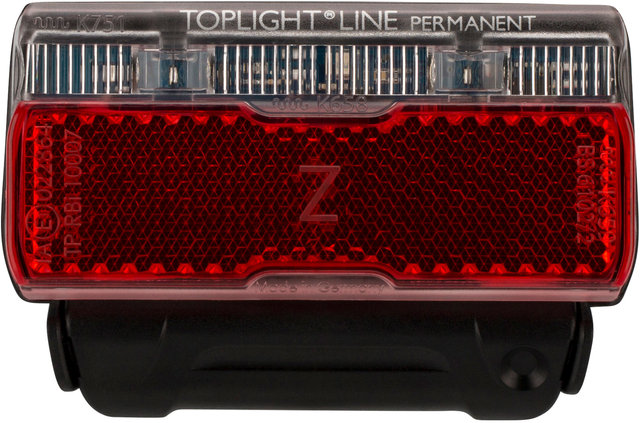 busch+müller Luz trasera LED Toplight Line Permanent con aprobación StVZO - rojo-negro/50 mm