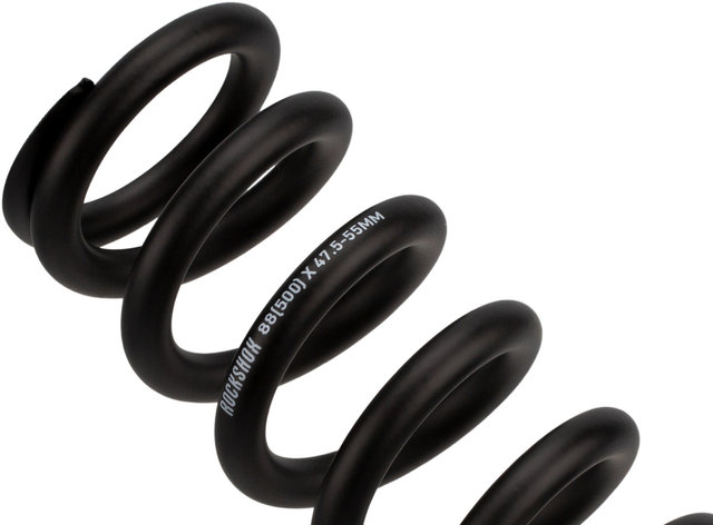 Stahlfeder für metrische Dämpfer 134 mm für 47,5 - 55 mm Hub - black/500 lbs