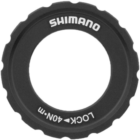 Shimano Bremsscheibe RT-EM910 Center Lock Außenverzahnung für STEPS - silber-schwarz/203 mm