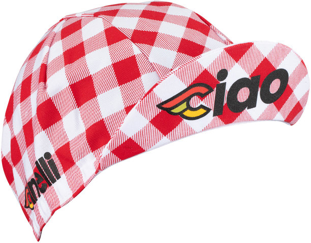 Cinelli Ciao Italia Cycling Cap - white-red/one size