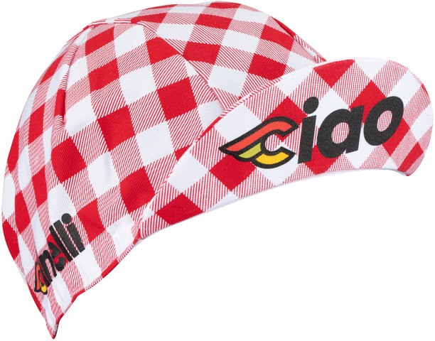 Cinelli Gorra de ciclismo Ciao Italia - white-red/one size