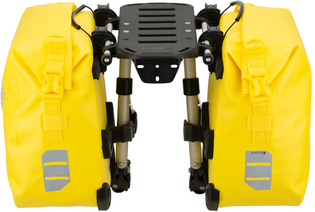 Tour Rack + Shield Panniers S - yellow/26 litres