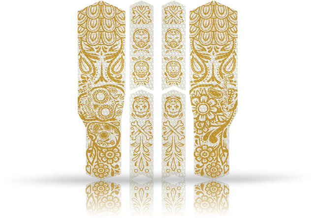 chain:TAPE 3000 Chainstay Protector Set - los muertos gold/universal