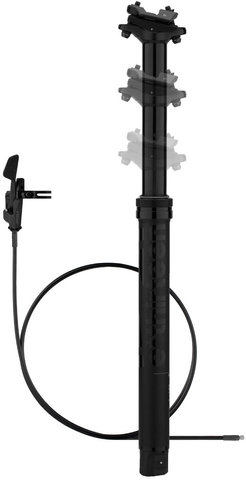 Tige de Selle Vario Infinite Dropper 120 - 150 mm avec Télécommande - stealth black/31,6 mm / 460 mm / SB 0 mm